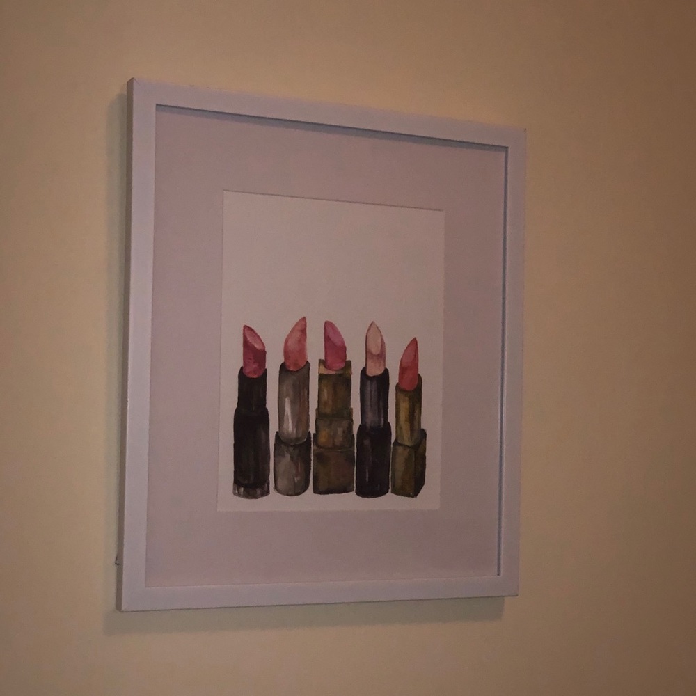 Lipstick Painting Wall Decor